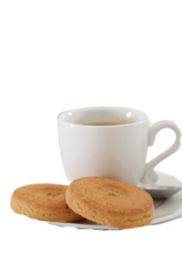 Coffee Cup and Cookies Isolated PNG