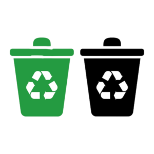 Recycle Bin and Trash Can Icon Set PNG