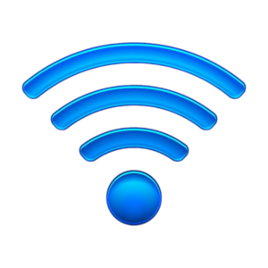 Blue 3D Wi-Fi Signal Icon PNG