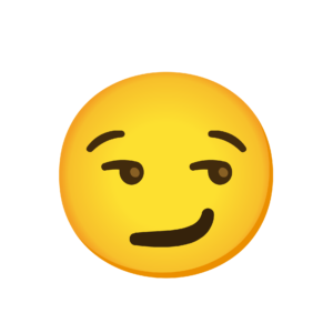 Smirking Face PNG