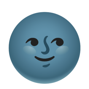 New Moon Face PNG