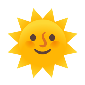 Sun with Face PNG