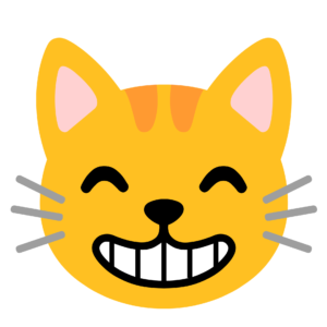 Grinning Cat Face PNG
