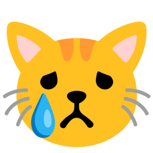 Crying Cat Emoji PNG