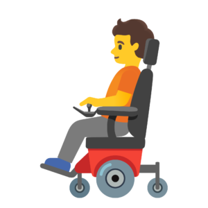 Person in Motorized Wheelchair PNG