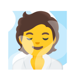 Person in Steamy Room PNG