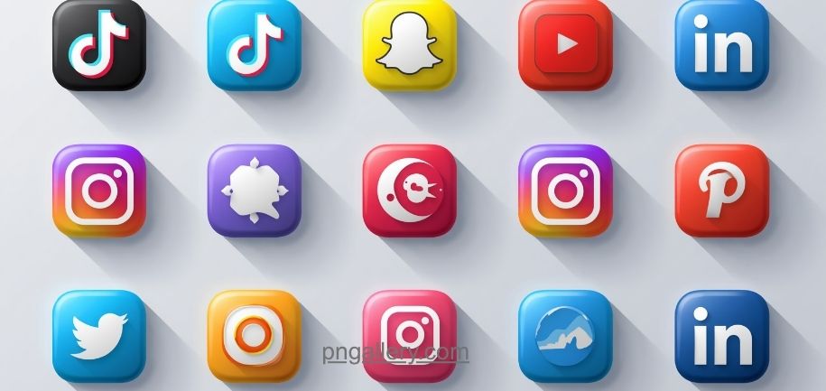 Social Media Icons PNG Pack