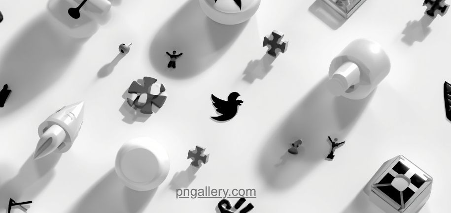 Twitter/X PNG Images Collection