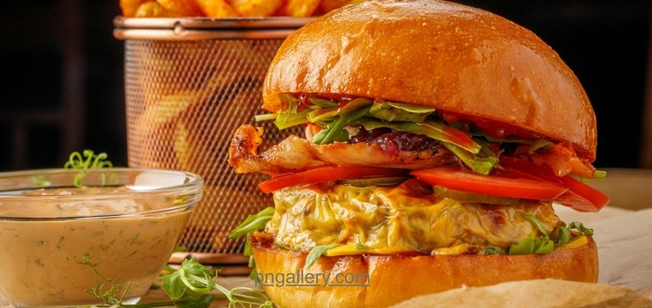 Burger PNG Cutouts for Fast Food Marketing Designs