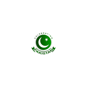 Celebrating Pakistan Independence Day Crescent Seal PNG